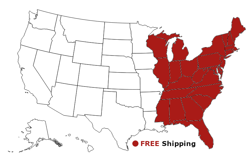 free shipping map